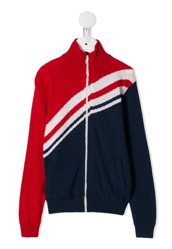 Cardigan Jason con design color-block