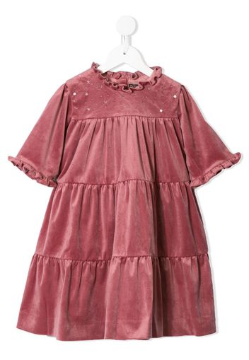 Millie tiered velvet dress