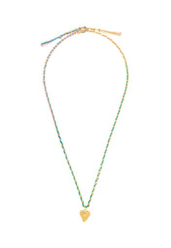 multicoloured Rainbow Cali braided cotton necklace