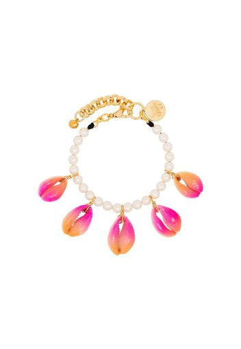 pink Summer Shells pearl bracelet