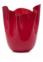 Venini Fazzoletto Bicolore Vase - Rosso