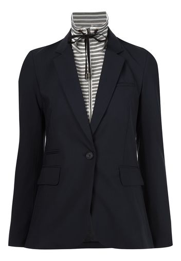 Veronica Beard drawstring neck blazer - Bianco