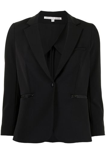 Veronica Beard Scuba Schoolboy Dickey single-breasted blazer - Nero