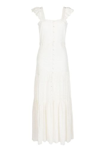 Veronica Beard broderie-anglaise maxi dress - Bianco