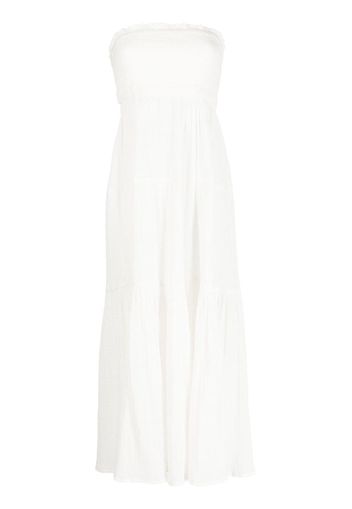 Veronica Beard Mckinney strapless maxi dress - Bianco