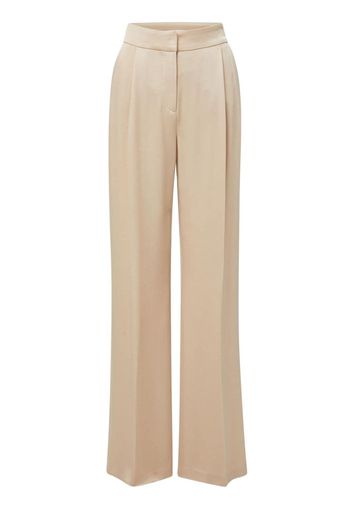 Veronica Beard Robinne pleated straight-leg trousers - Toni neutri