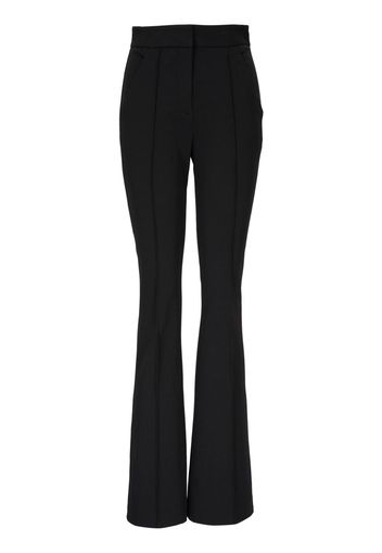 Veronica Beard bonded-seams flared trousers - Nero