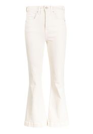 Veronica Beard Jeans svasati Carson a vita alta - Bianco