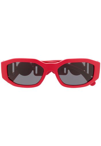 logo plaque rectangular sunglasses