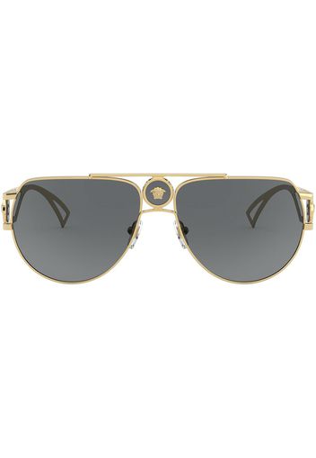 Versace Eyewear Occhiali da sole modello aviator Medusa - Grigio