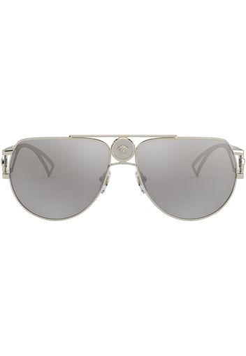 Versace Eyewear Occhiali da sole modello aviator Medusa - Grigio