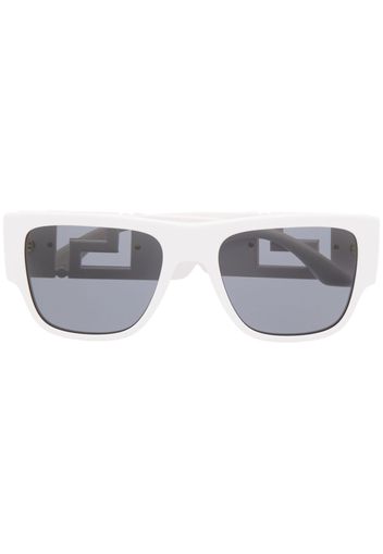 Versace Eyewear Occhiali da sole squadrati Greca - Bianco