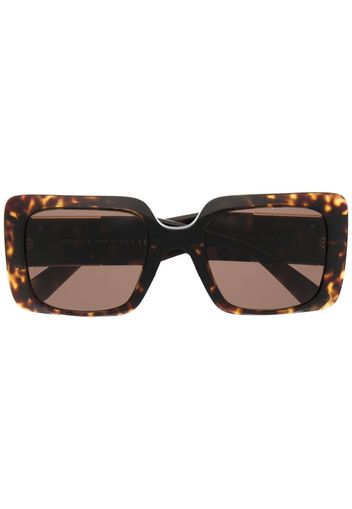 Versace Eyewear Occhiali da sole squadrati - Marrone