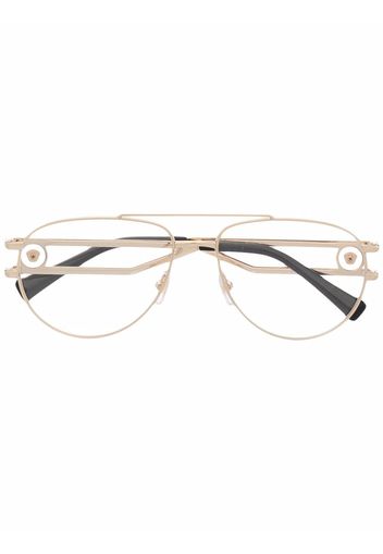 Versace Eyewear aviator-frame glasses - Oro