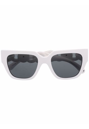 Versace Eyewear Occhiali da sole con catena - Bianco