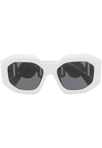 Versace Eyewear Occhiali da sole Medusa Biggie squadrati - Bianco