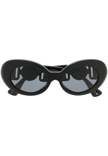 Versace Eyewear Occhiali da sole Medusa ovali - Nero