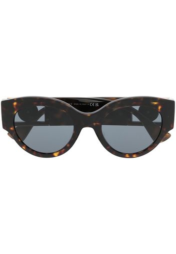 Versace Eyewear Occhiali da sole Medusa con effetto tartarugato - Marrone