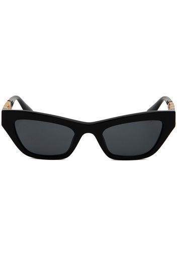 Versace Eyewear Greca-detail cat-eye sunglasses - Nero