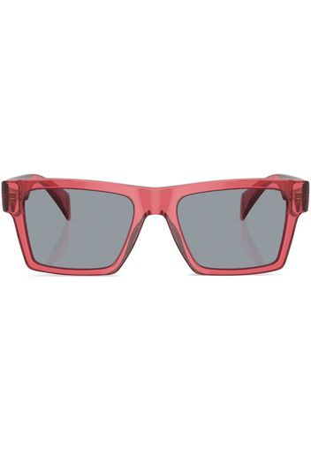 Versace Eyewear Occhiali da sole squadrati con placca logo - Rosa