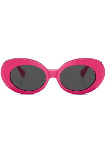 Versace Eyewear Medusa Biggie oval-frame sunglasses - Rosa