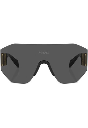 Versace Eyewear Occhiali da sole oversize - Nero