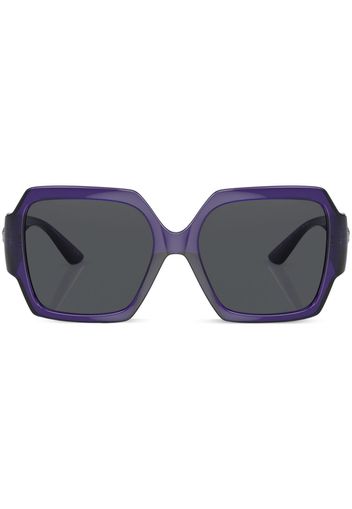 Versace Eyewear Occhiali da sole squadrati oversize - Viola