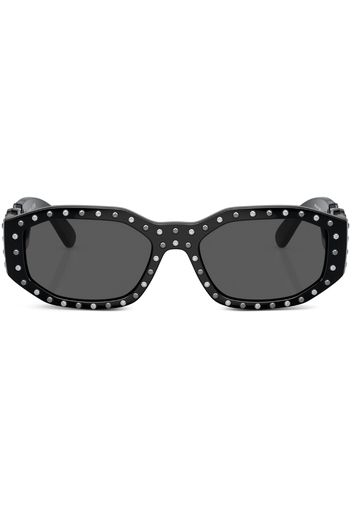 Versace Eyewear Biggie stud-embellished sunglasses - Nero