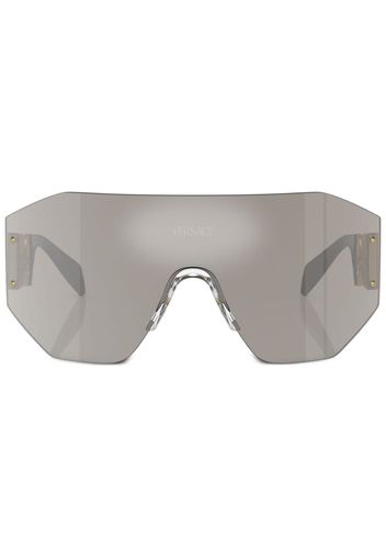 Versace Eyewear Occhiali da sole oversize - Grigio