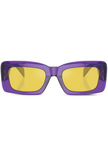 Versace Eyewear Occhiali da sole squadrati con dettaglio Greca - Viola