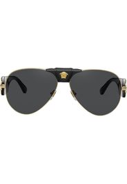 Occhiali da sole modello aviator con testa Medusa