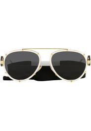 Versace Eyewear Occhiali da sole modello aviator - Bianco