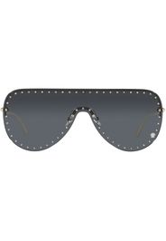 Versace Eyewear VE2230B studded shield sunglasses - Nero