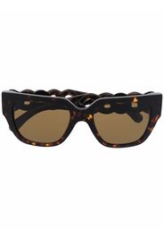 Versace Eyewear Occhiali da sole squadrati - Marrone