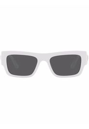 Versace Eyewear logo-plaque rectangular sunglasses - Grigio