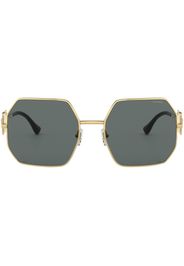 Versace Eyewear Medusa-plaque geometric-frame sunglasses - Oro