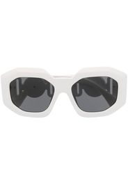 Versace Eyewear Occhiali da sole Medusa Biggie squadrati - Bianco