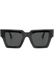 Versace Eyewear logo-embossed square-frame sunglasses - Nero