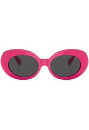 Versace Eyewear Medusa Biggie oval-frame sunglasses - Rosa