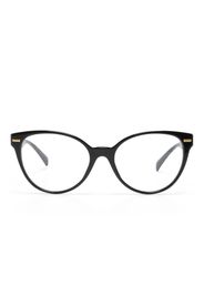 Versace Eyewear Occhiali tondi con placca Medusa - Nero