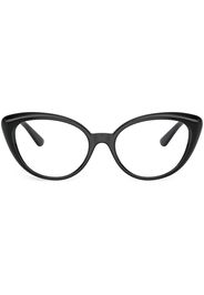 Versace Eyewear Occhiali cat-eye con placca Medusa - Nero