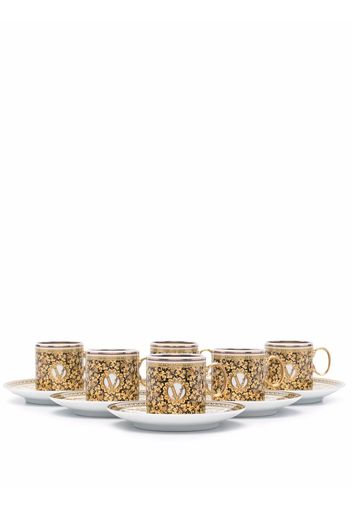 Versace Home Set da espresso con tazzine e piattini Barocco Mosaic - Oro