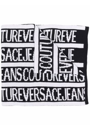 Versace Jeans Couture Sciarpa con logo - Bianco