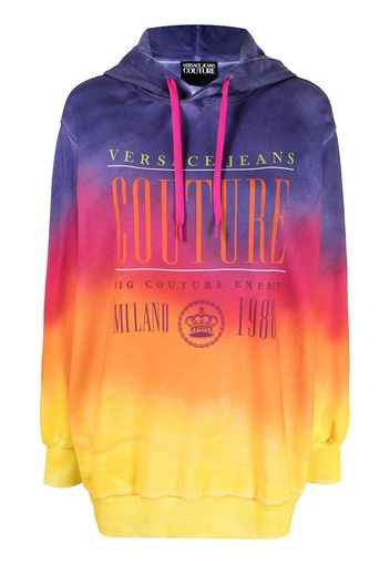 Versace Jeans Couture Felpa con fantasia tie dye - Multicolore