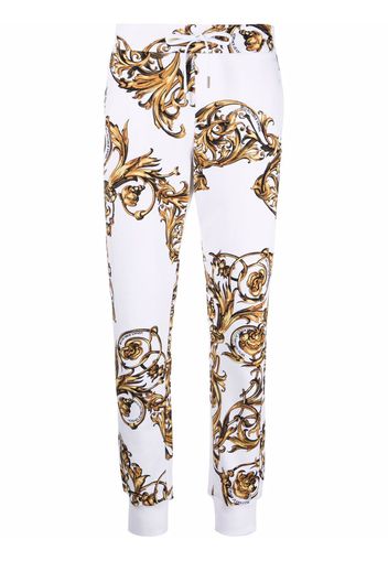 Versace Jeans Couture baroque-pattern track pants - Bianco