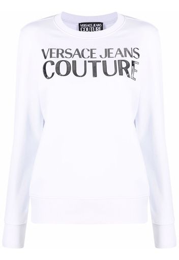 Versace Jeans Couture logo crew-neck sweatshirt - Bianco