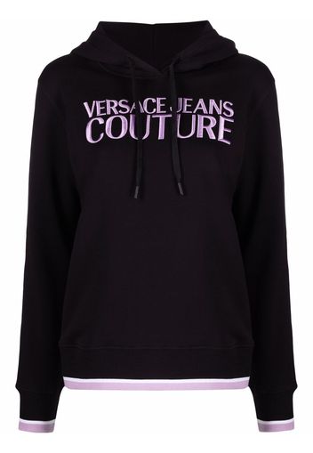 Versace Jeans Couture Felpa con ricamo - Nero