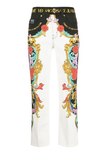 Versace Jeans Couture Pantaloni con logo - Bianco