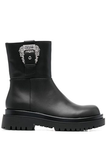 VERSACE JEANS COUTURE buckled ankle boots - Nero