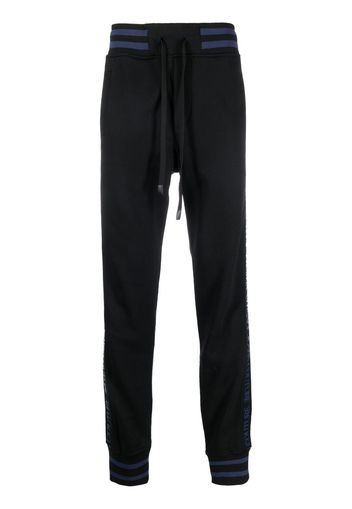 Versace Jeans Couture logo-stripe track pants - Nero